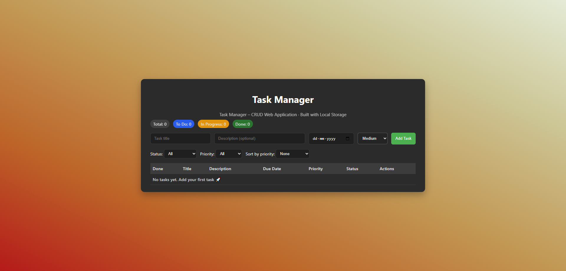 Task Manager Project